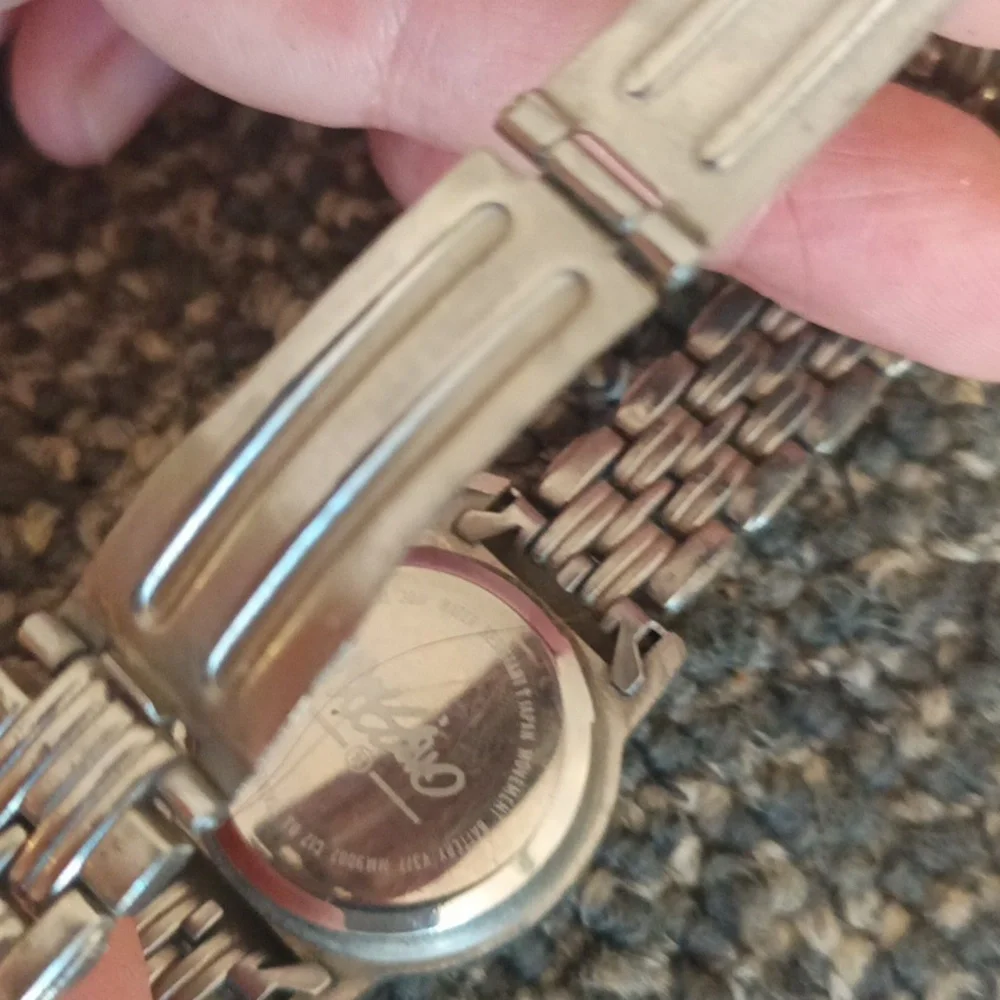 Mossimo Silver and Black Women's Bracelet Watch